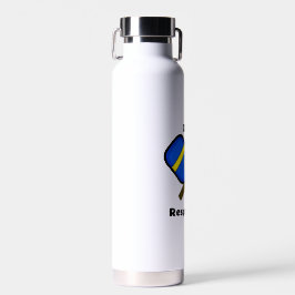 Dink Responsible Pickleball Spaß Puff Trinkflasche