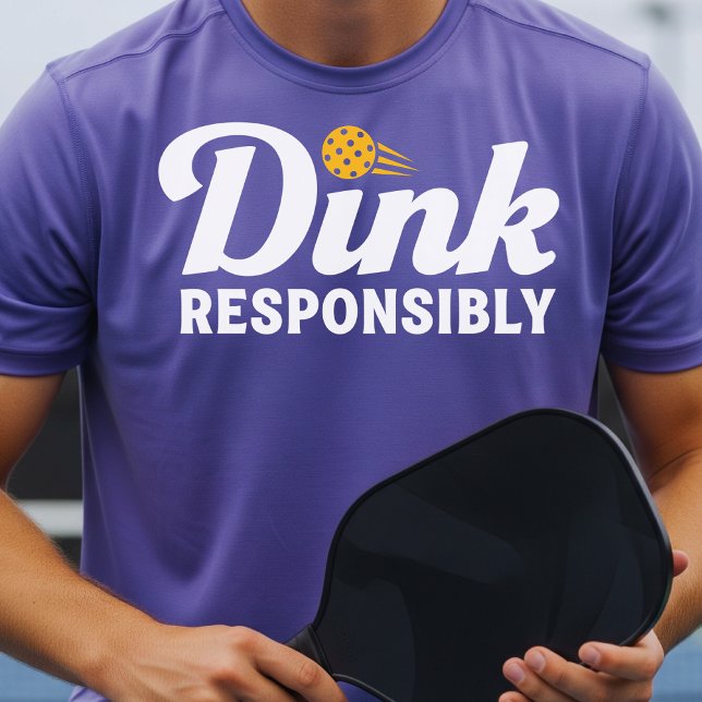 Dink Responsible Pickleball Tshirts Lustige Sprüch (Von Creator hochgeladen)
