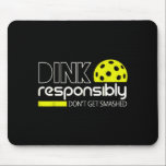 Dink responsibly funny for pickleball player men mousepad<br><div class="desc">Dink responsibly funny for pickleball player men women  | Mousepad .Dink responsibly funny for pickleball player men women  A clean aesthetic designed for everyday appeal. Designed with a focus on visual clarity.</div>