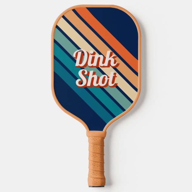 Dink Shot Retro Custom Pickleball Paddle (Vorderseite)