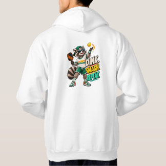 Dink Smash Repeat Waschbär Pickleball Hoodie
