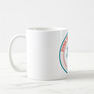Dink Verantwortungsvoll Pickleball-Abzeichen-Emble Kaffeetasse