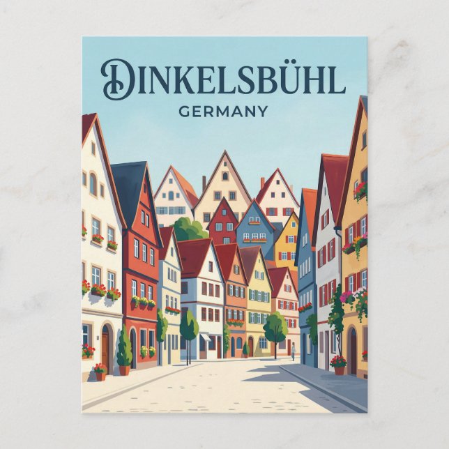 Dinkelsbühl Deutschland Postkarte (Vorderseite)