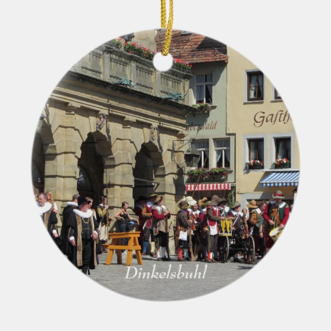 Dinkelsbuhl Historische Stadt Franconia Keramik Ornament (Vorne)