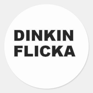 DINKIN FLICKA RUNDER AUFKLEBER