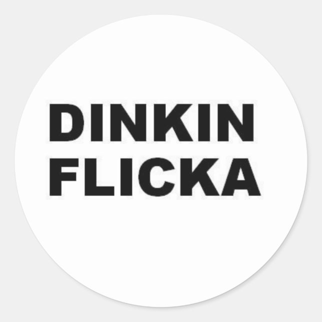 DINKIN FLICKA RUNDER AUFKLEBER (Vorderseite)