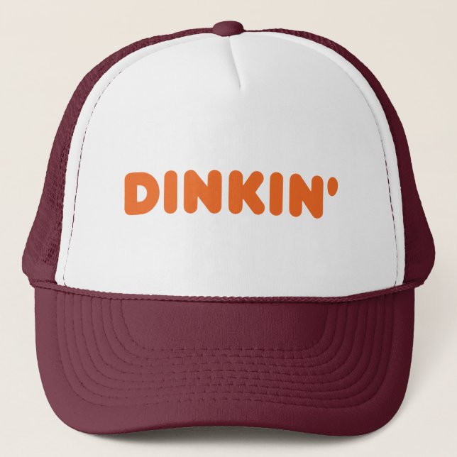 DINKIN' Pickleball Fan Trucker Hat Truckerkappe (Vorderseite)