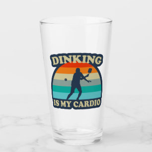 Dinking ist mein Cardio Pickleball Glas