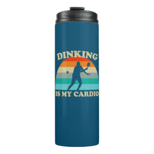 Dinking ist mein Cardio Pickleball Thermosbecher