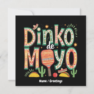 Dinko de Mayo Funny Cinco de Mayo Pickleball Pun Einladung
