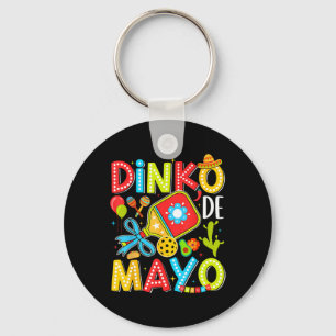 Dinko De Mayo Pickleball Mexikanische Fiesta Cinco Schlüsselanhänger
