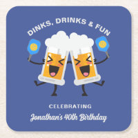 Dinks & Drinks Cartoon Bier Tasse Custom Picklebal