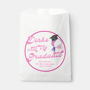 Dinks mit dem Pink Pickleball-Abschluss Graduate Geschenktütchen