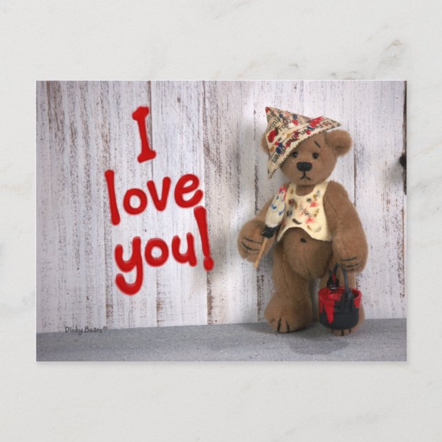 Dinky Bars: Liebe Postkarte (Vorderseite)