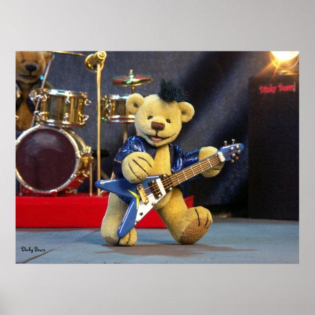 Dinky Bears Gitarrist Poster (Vorne)