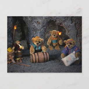 Dinky Bears: Kleine Piraten Postkarte
