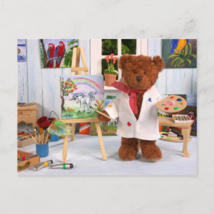 Dinky Bears: Little Painter Postkarte