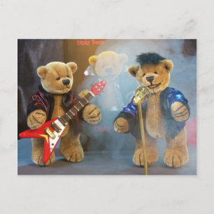 Dinky Bears Rockband Postkarte