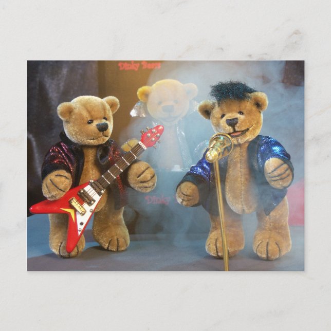 Dinky Bears Rockband Postkarte (Vorderseite)