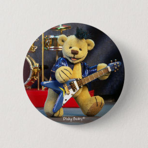 Dinky Bears: Rockstar Button