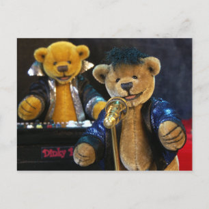 Dinky Bears Singer Postkarte