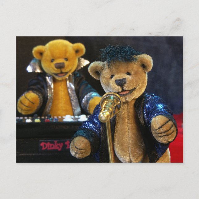 Dinky Bears Singer Postkarte (Vorderseite)