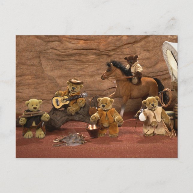 Dinky Bears: Wild West Life Postkarte (Vorderseite)