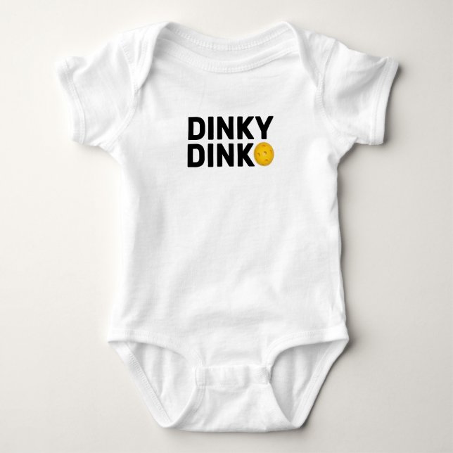 "Dinky Dink" Bodysuit für ein Pickleball Baby Baby Strampler (Vorderseite)