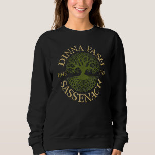 Dinna Fash Sassenach Outlander keltischer Baum des Sweatshirt