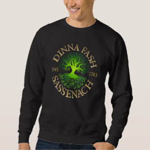 Dinna Fash Sassenach Outlander keltischer Baum des Sweatshirt