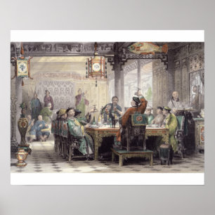 Dinner Party at a Mandarin's House, from 'China in Poster
