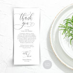 Dinner Place Setting Vielen Dank, Moderne Script C Programm<br><div class="desc">Teilen Sie die Liebe und danken Sie Ihren Gästen, wenn sie sich an ihrem Platz setzen und diese personalisierte charmante Platzkarte lesen. Es ist eine wunderbare Art, Ihre Feier zu starten! Diese Karte ist sicher, den Ton für ein unvergessliches Ereignis Set. Die Dankeschön-Karte bietet modernes Design-Drehbuch-Thema, das Ihrem Fest eine...</div>