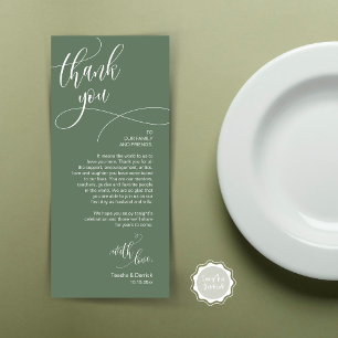 Dinner Place Setting Vielen Dank, Moderne Script C Programm