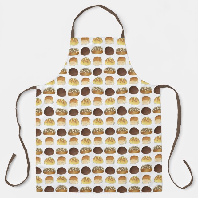 Dinner Rolls Brot Bäckerei Boulangerie Pumpernicke Schürze (Vorderseite)