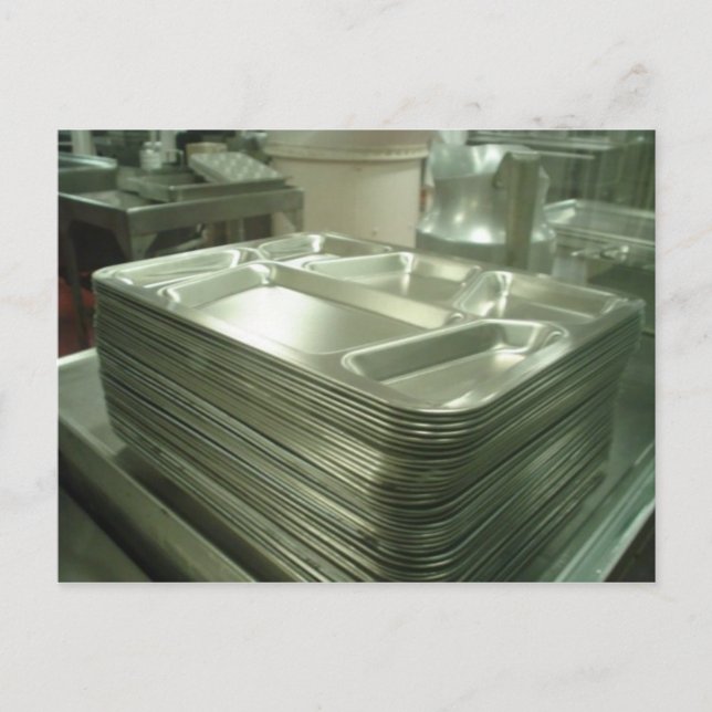 Dinner Trays Postkarte (Vorderseite)
