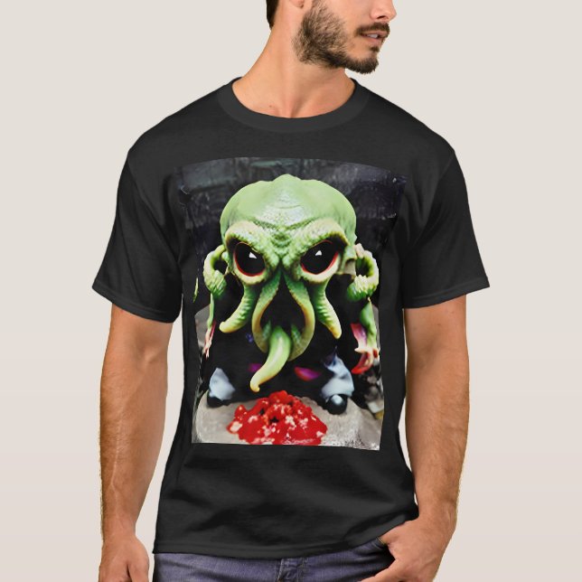 Dinner with Cthulhu T-Shirt (Vorderseite)