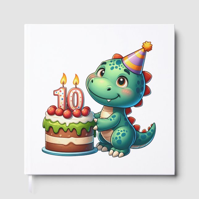 Dino 10. Geburtstag Gästebuch (Vorderseite)