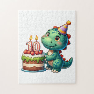 Dino 10. Geburtstag Puzzle