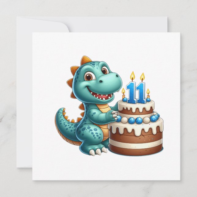 Dino 11. Geburtstag (Vorderseite)