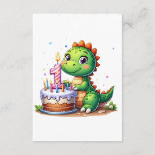 Dino 1. Geburtstag Begleitkarte