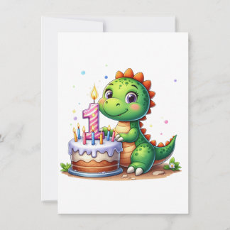 Dino 1. Geburtstag Einladung