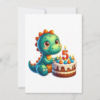 Dino 5. Geburtstag Einladung