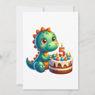Dino 5. Geburtstag Einladung