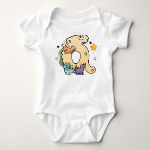 Dino-Alphabet für Babys mit Namen, die mit Q begin Baby Strampler
