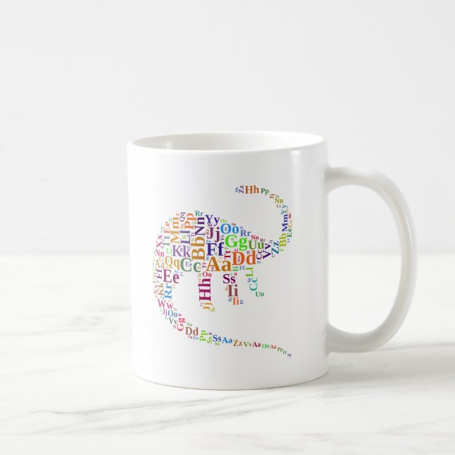 Dino-Alphabet Tasse (Rechts)