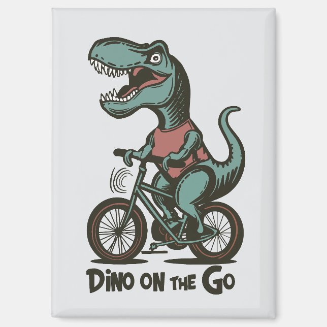 Dino auf Achse Magnet (Vorderseite)