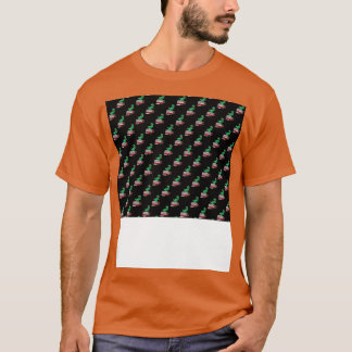 Dino auf einem Brandschutzmuster T-Shirt