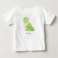 Dino Baby 2. Geburtstag Baby T - Shirt