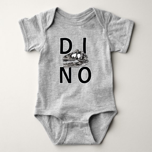 DINO - Baby Jersey Bodysuit Baby Strampler (Vorderseite)