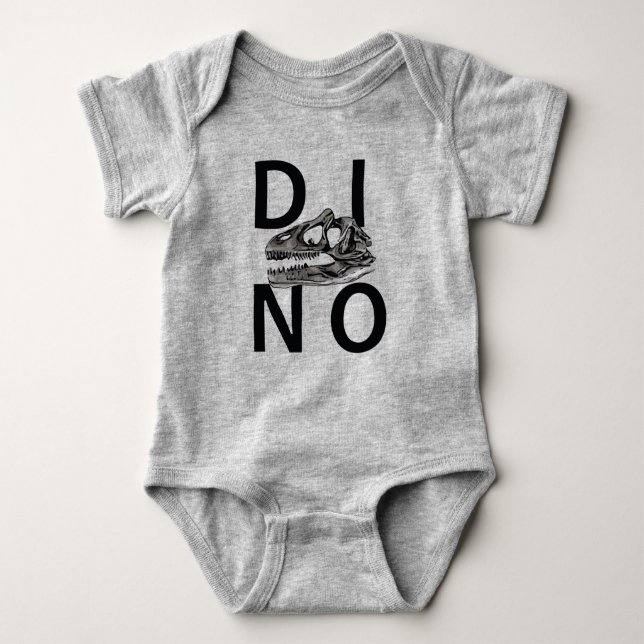 DINO - Baby Jersey Bodysuit Baby Strampler (Vorderseite)